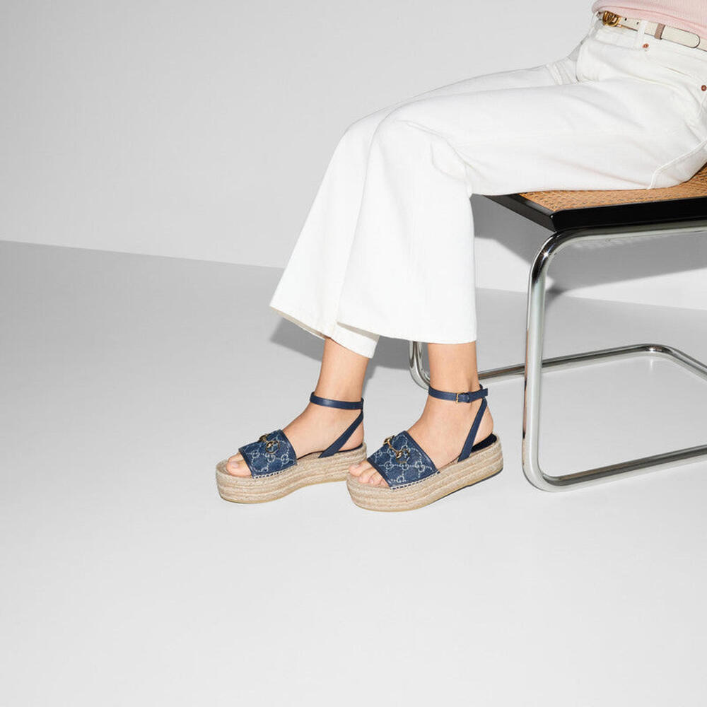 Gucci Horsebit GG Platform Espadrille(PLEASE REQUEST YOUR SIZE BEFORE PURCHASING - Picture 4 of 4